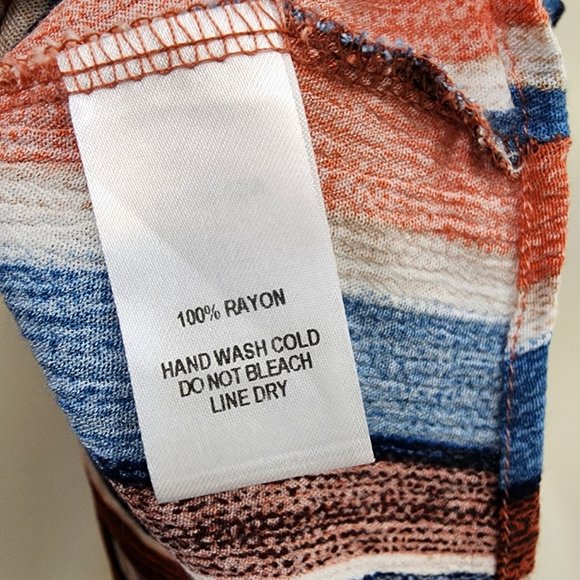 LuLus beyond the sea peach striped open back crop top woman's size Medium - Picture 7 of 8